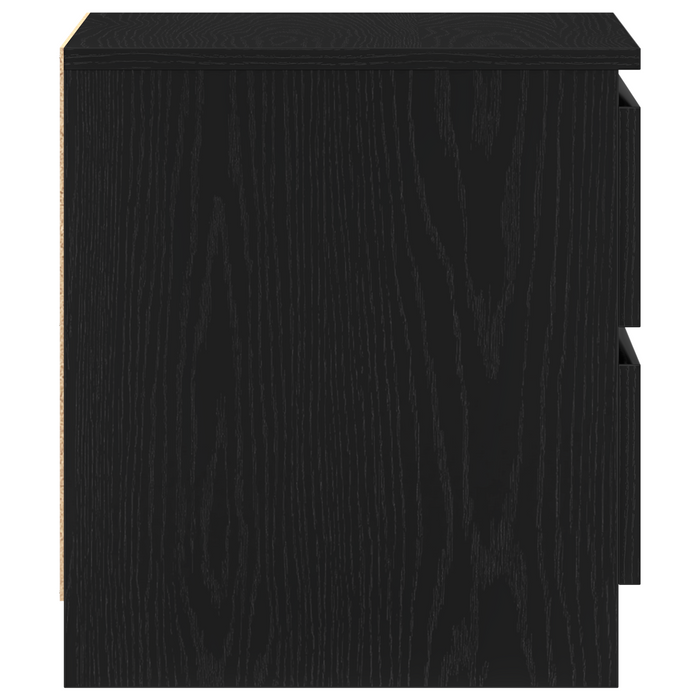 Comodino nero in legno ingegnerizzato vitaXL 50x40x43,5 cm