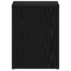 Comodino  Nero Rovere 40x30x40 cm in legno ingegnerizzato