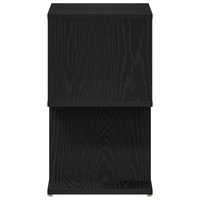 Comodino  Nero Rovere 50x30x51,5 cm Legno ingegnerizzato