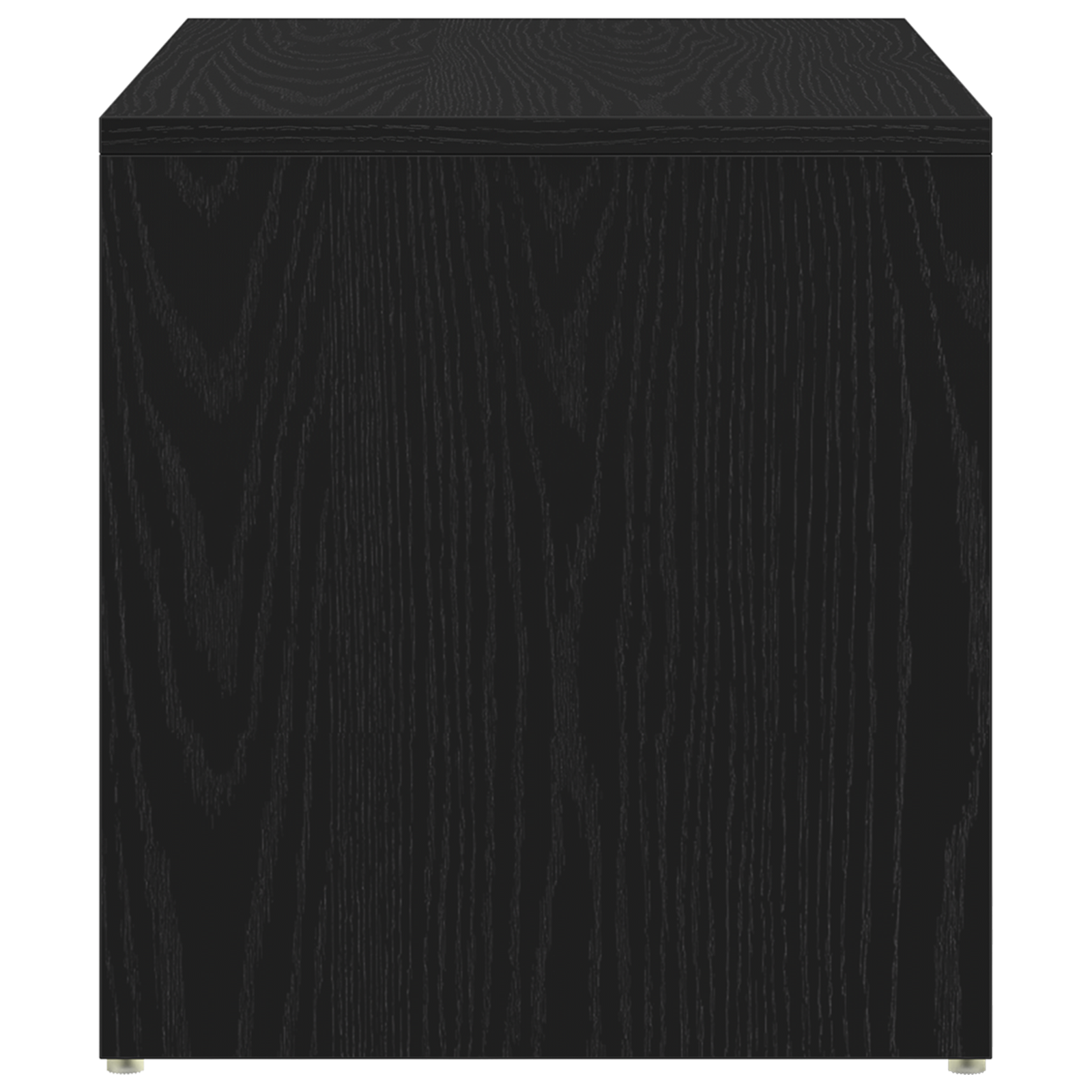 Tavolino  Nero Rovere 59x36x38 cm Legno ingegnerizzato