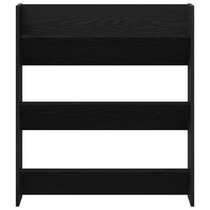 Armadio per scarpe  Nero Rovere 80x18x90 cm in legno ingegnerizzato