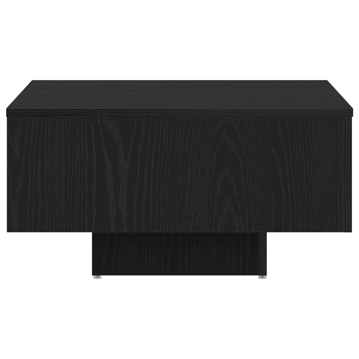Tavolino da caffè  Nero Rovere 60x60x31,5 cm in legno ingegnerizzato