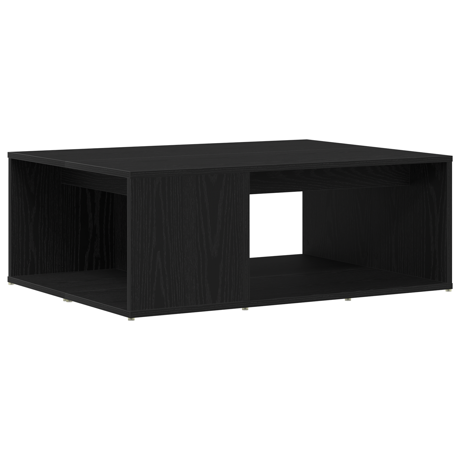 Tavolino da caffè Rovere Nero 90x67x33 cm Legno ingegnerizzato