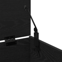 Cassa di stoccaggio  in Nero Rovere, 84x42x46 cm, in legno ingegnerizzato