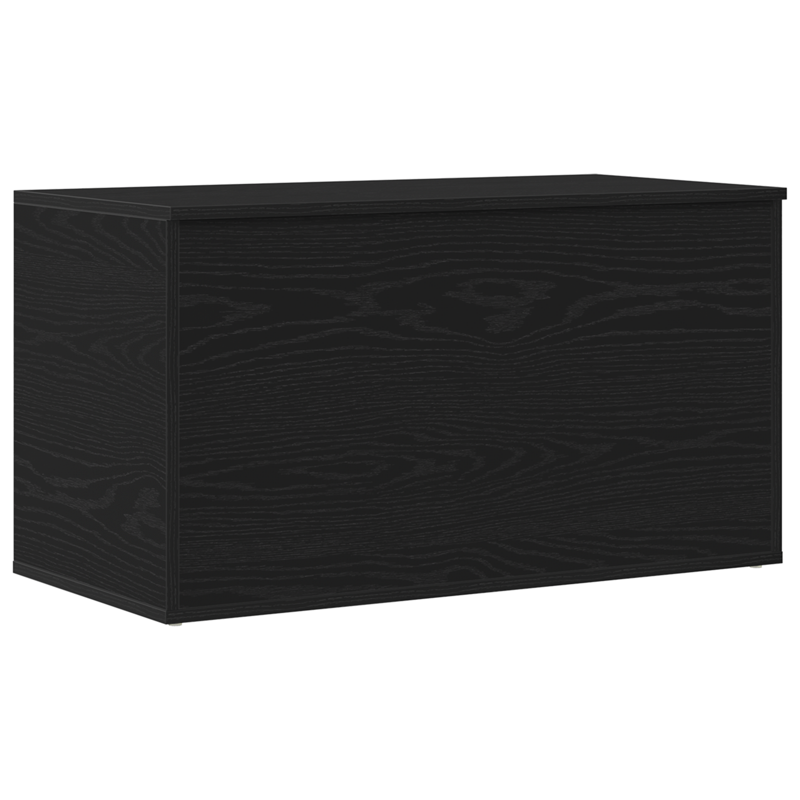 Cassa di stoccaggio  in Nero Rovere, 84x42x46 cm, in legno ingegnerizzato