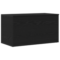Cassa di stoccaggio  in Nero Rovere, 84x42x46 cm, in legno ingegnerizzato