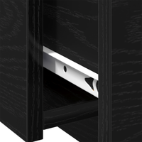 Tavolino da caffè  Nero Rovere 90x60x31 cm in legno ingegnerizzato