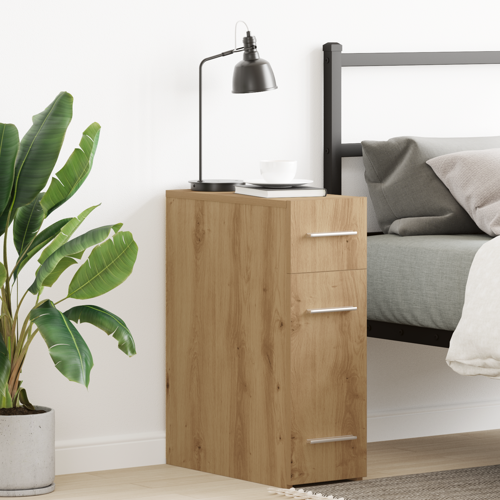 Armadio da farmacia  in rovere artigianale 20x45,5x60 cm in legno ingegnerizzato