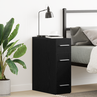 Armadio da farmacista  Nero Rovere 20x45,5x60 cm in legno ingegnerizzato