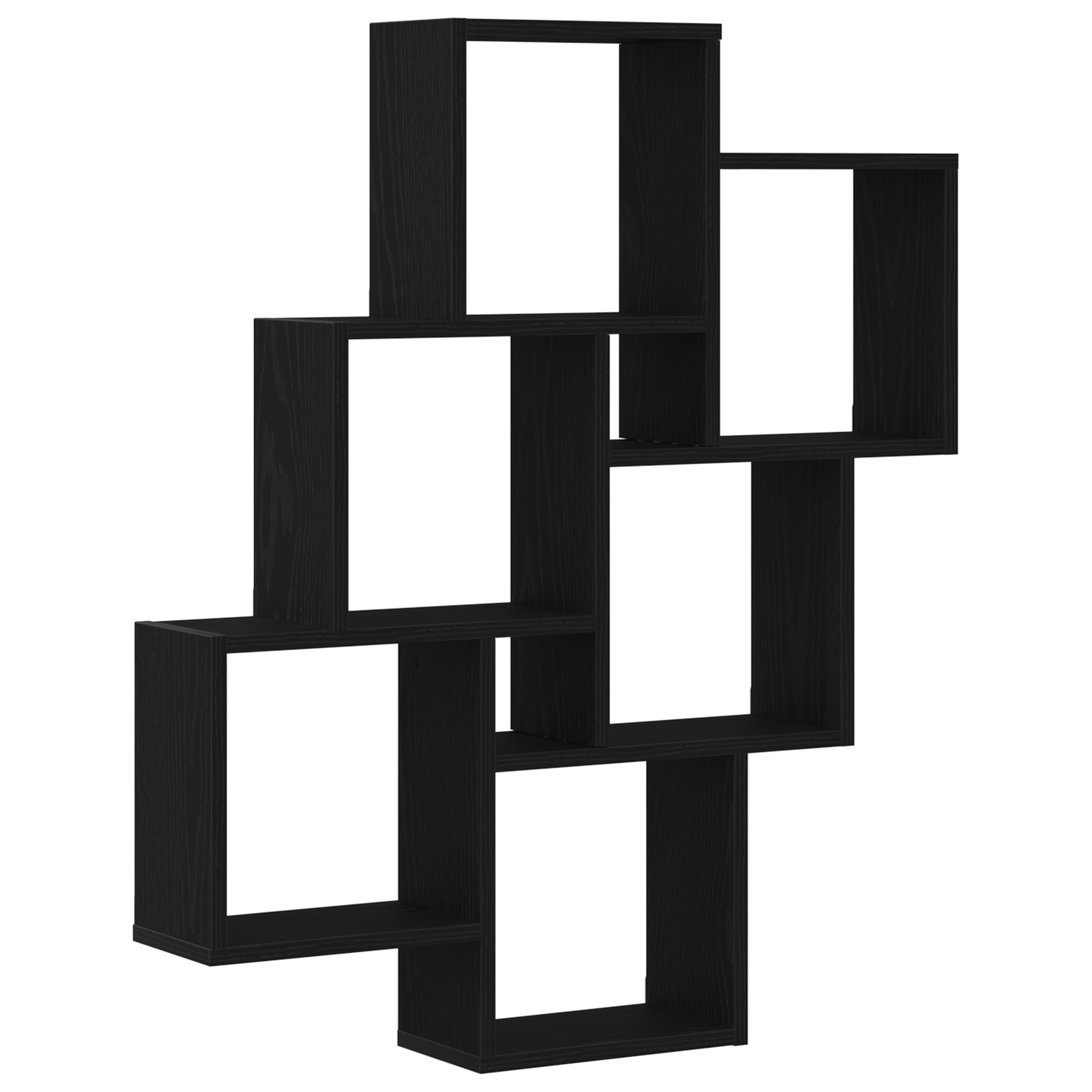 Armadio a muro  Nero Rovere 78x15x92 cm in legno ingegnerizzato