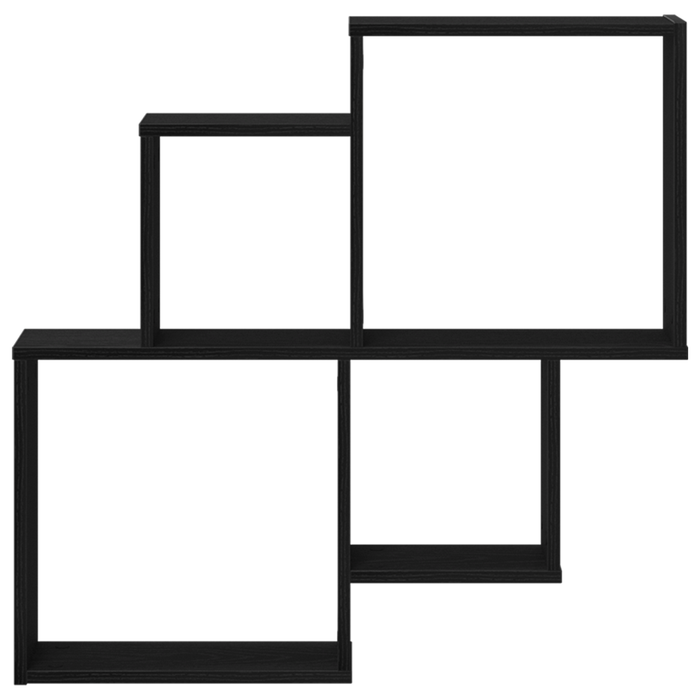 Armadio a muro  Nero Rovere 80x15x78,5 cm in legno ingegnerizzato