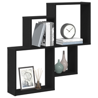 Armadio a muro  Nero Rovere 80x15x78,5 cm in legno ingegnerizzato