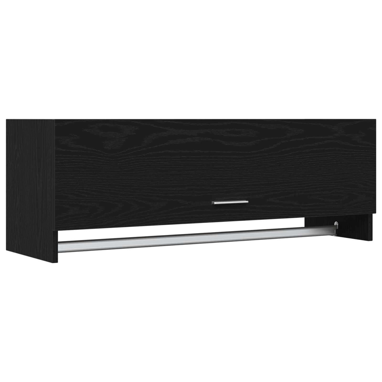 Armadio  Nero Rovere 100x32,5x35 cm in legno ingegnerizzato