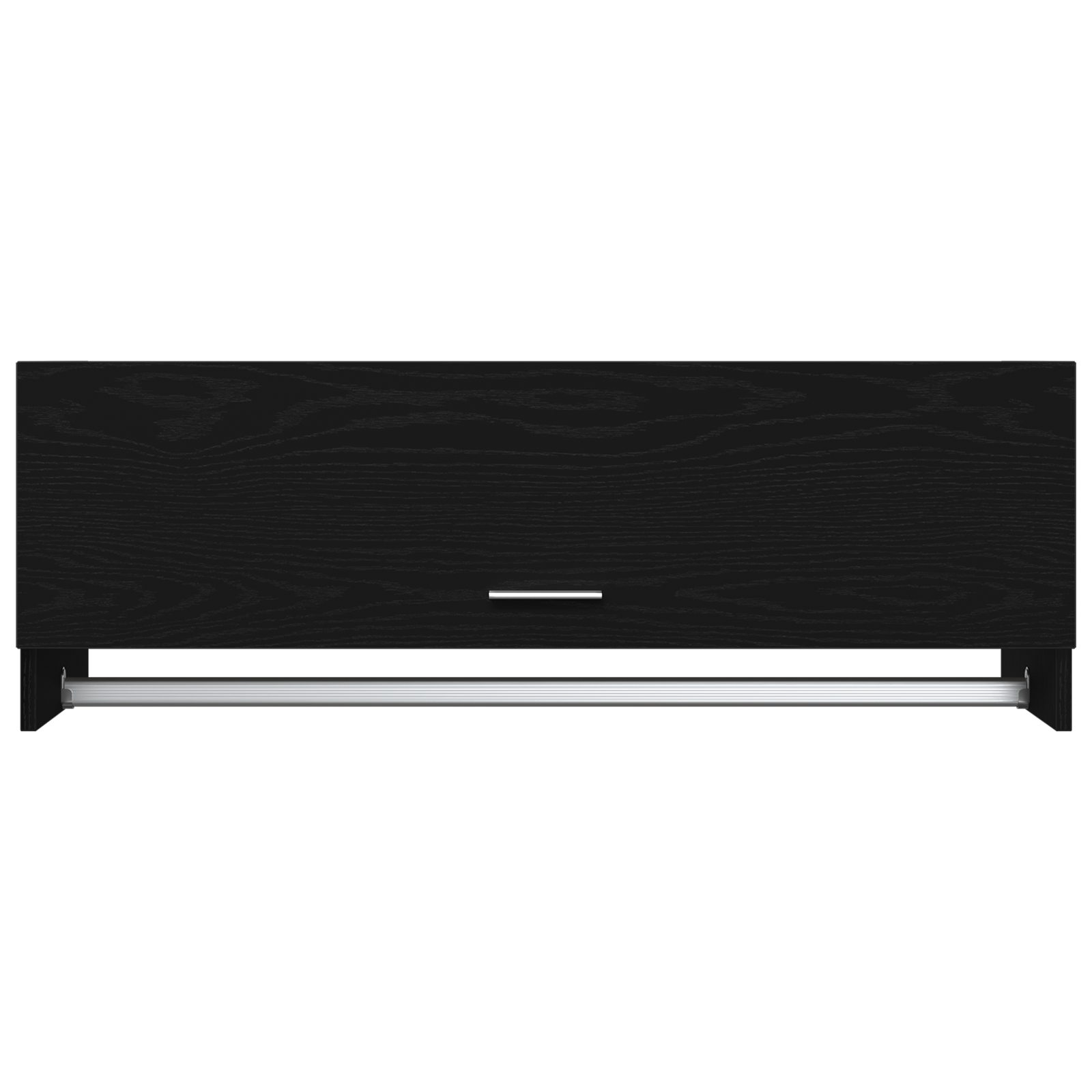 Armadio  Nero Rovere 100x32,5x35 cm in legno ingegnerizzato