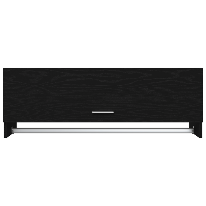 Armadio  Nero Rovere 100x32,5x35 cm in legno ingegnerizzato