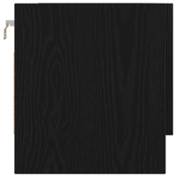Armadio  Nero Rovere 100x32,5x35 cm in legno ingegnerizzato