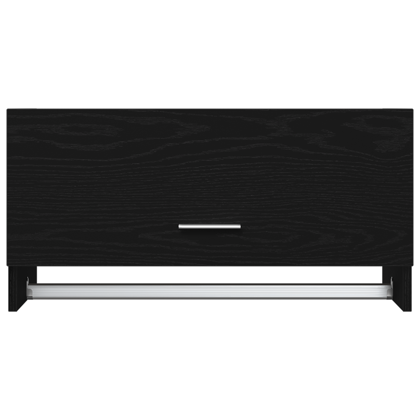 Armadio  Nero Rovere 70x32,5x35 cm in Legno Ingegnerizzato