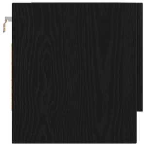 Armadio  Nero Rovere 70x32,5x35 cm in Legno Ingegnerizzato