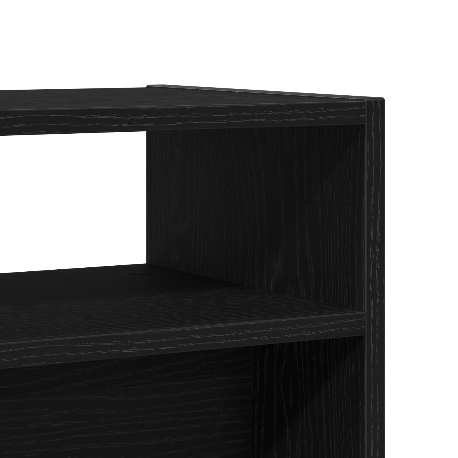 Tavolo Consolle Nero Rovere 105x30x80 cm in Legno Ingegnerizzato