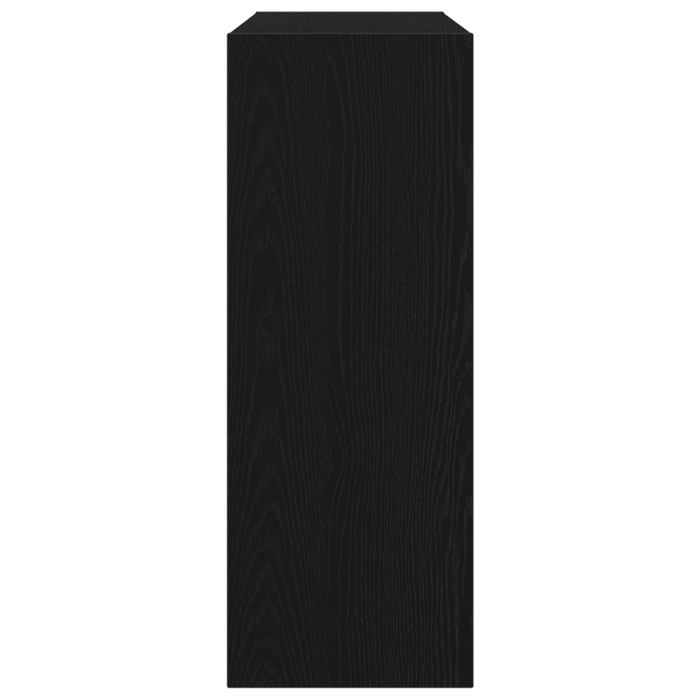 Tavolo Consolle Nero Rovere 105x30x80 cm in Legno Ingegnerizzato