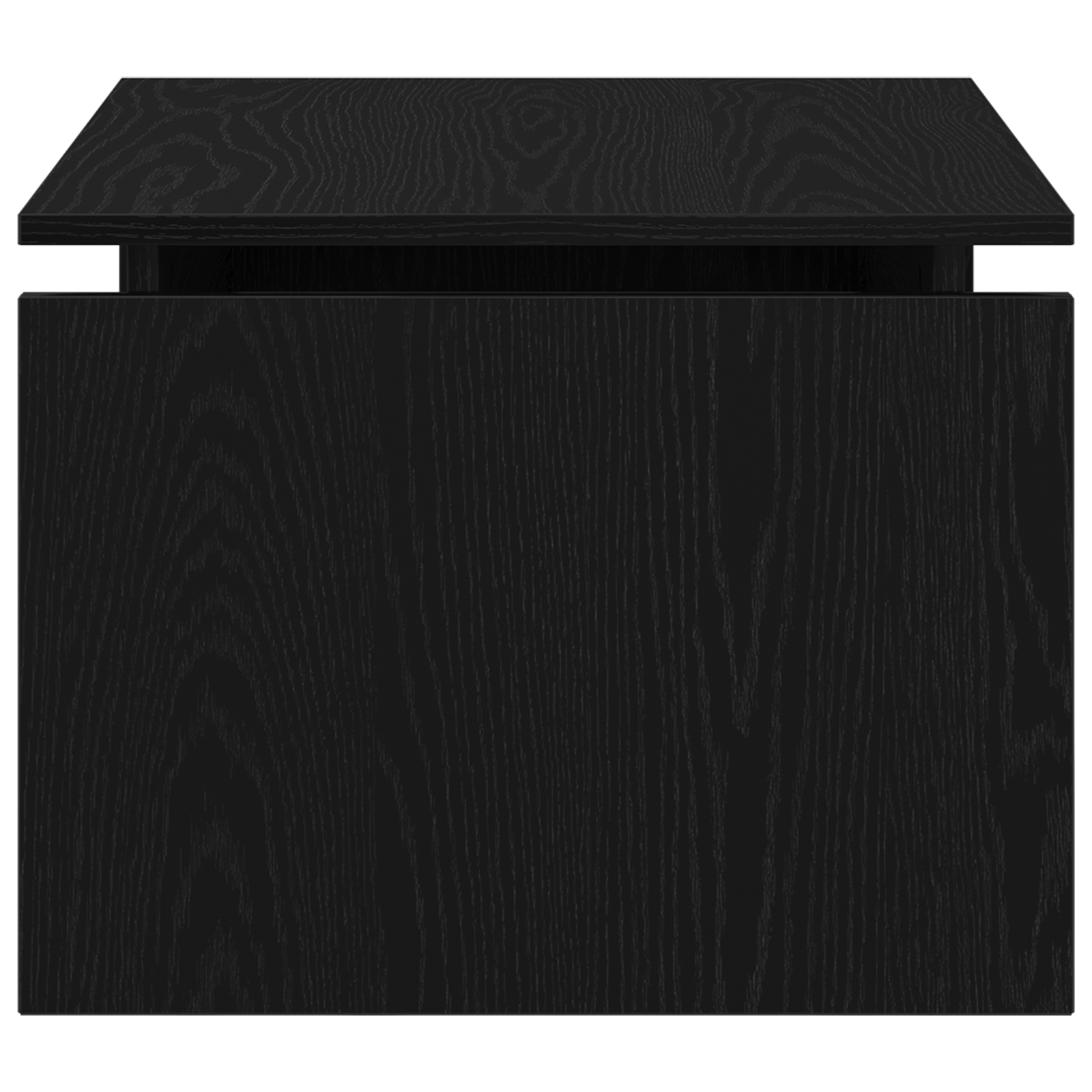 Tavolino da caffè in rovere nero 68x38x50 cm in legno ingegnerizzato