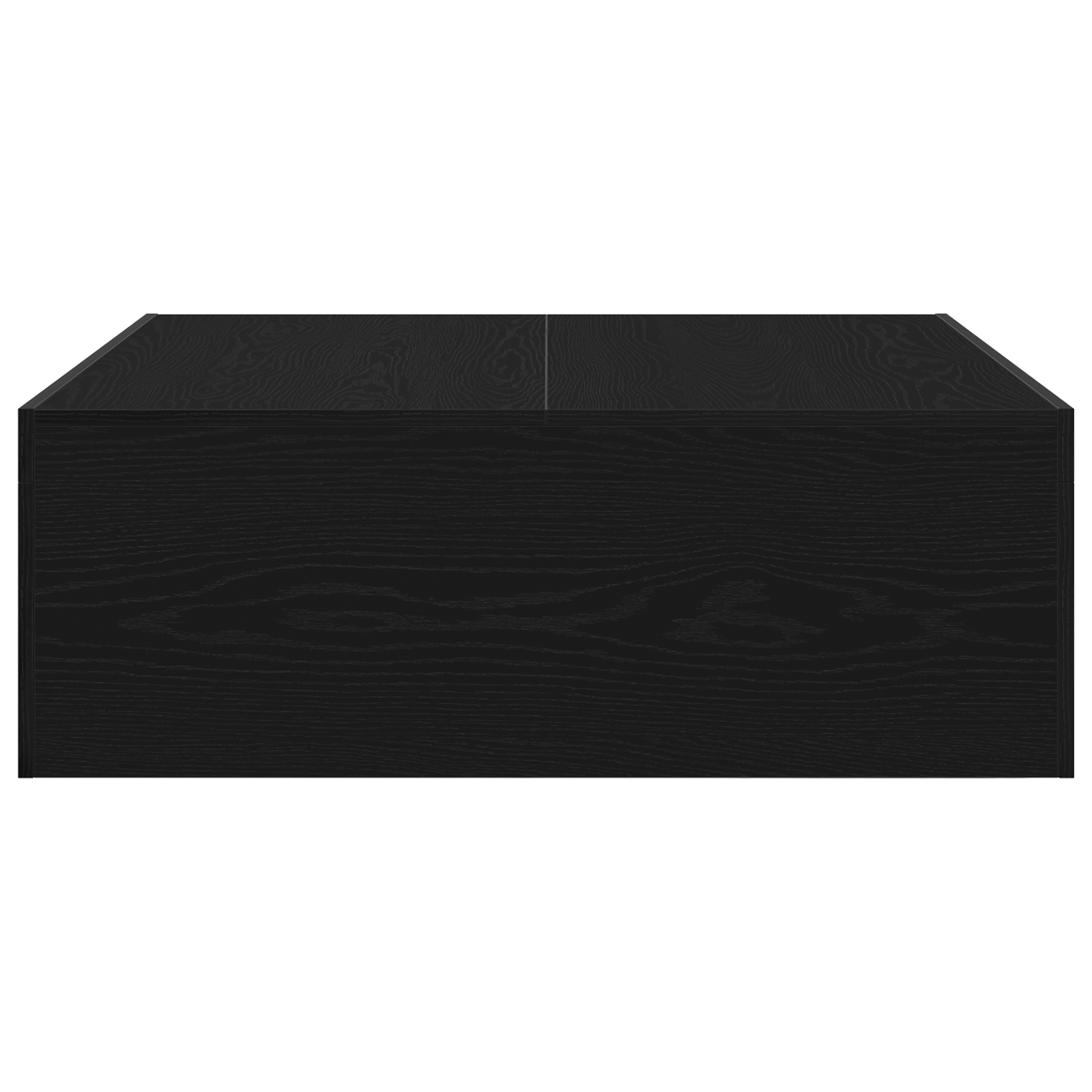 Tavolino da caffè in rovere nero - 100x100x35 cm in legno ingegnerizzato