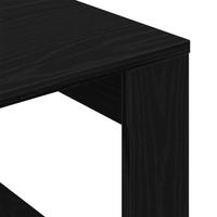 Tavolo laterale in rovere nero - 50x50x35 cm, realizzato in legno ingegnerizzato