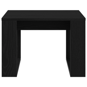 Tavolo laterale in rovere nero - 50x50x35 cm, realizzato in legno ingegnerizzato
