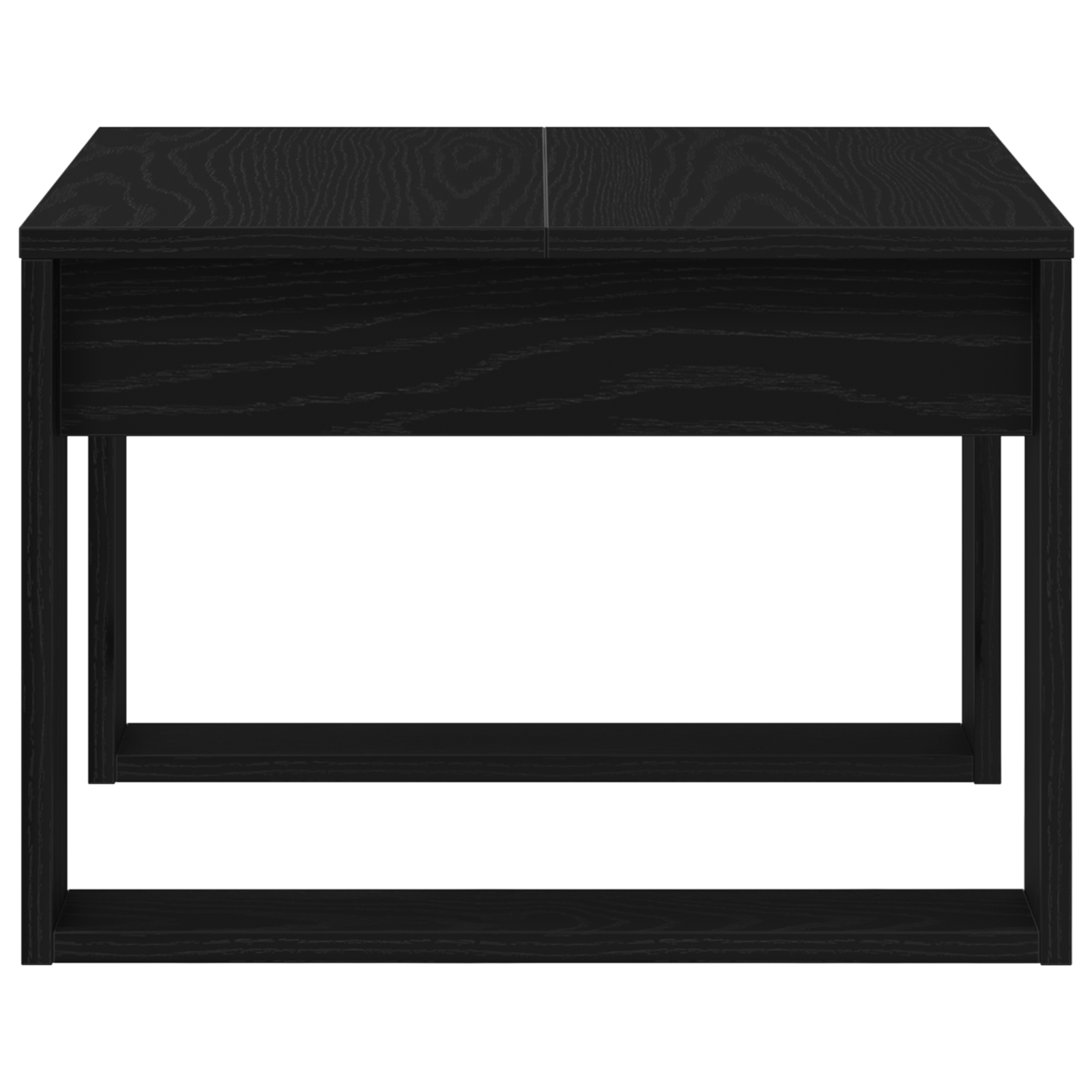 Tavolo laterale in rovere nero - 50x50x35 cm, realizzato in legno ingegnerizzato