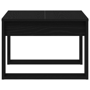 Tavolo laterale in rovere nero - 50x50x35 cm, realizzato in legno ingegnerizzato