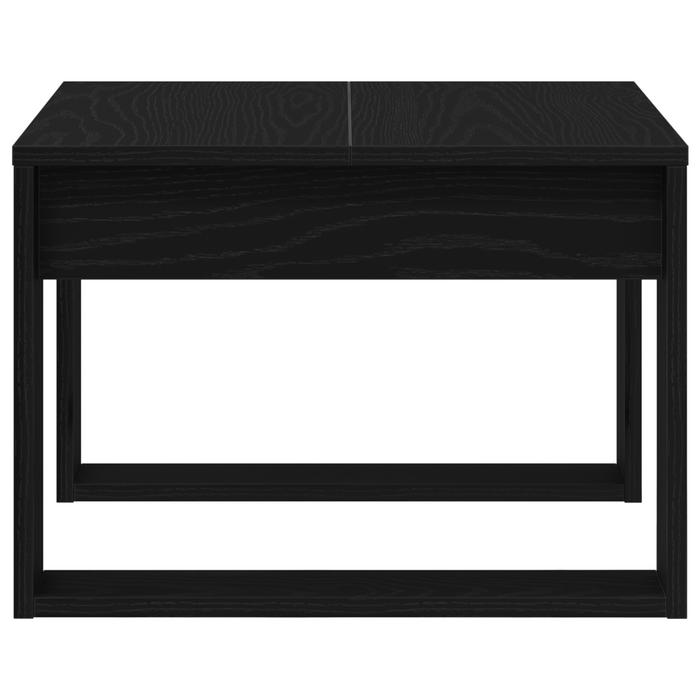 Tavolo laterale in rovere nero - 50x50x35 cm, realizzato in legno ingegnerizzato