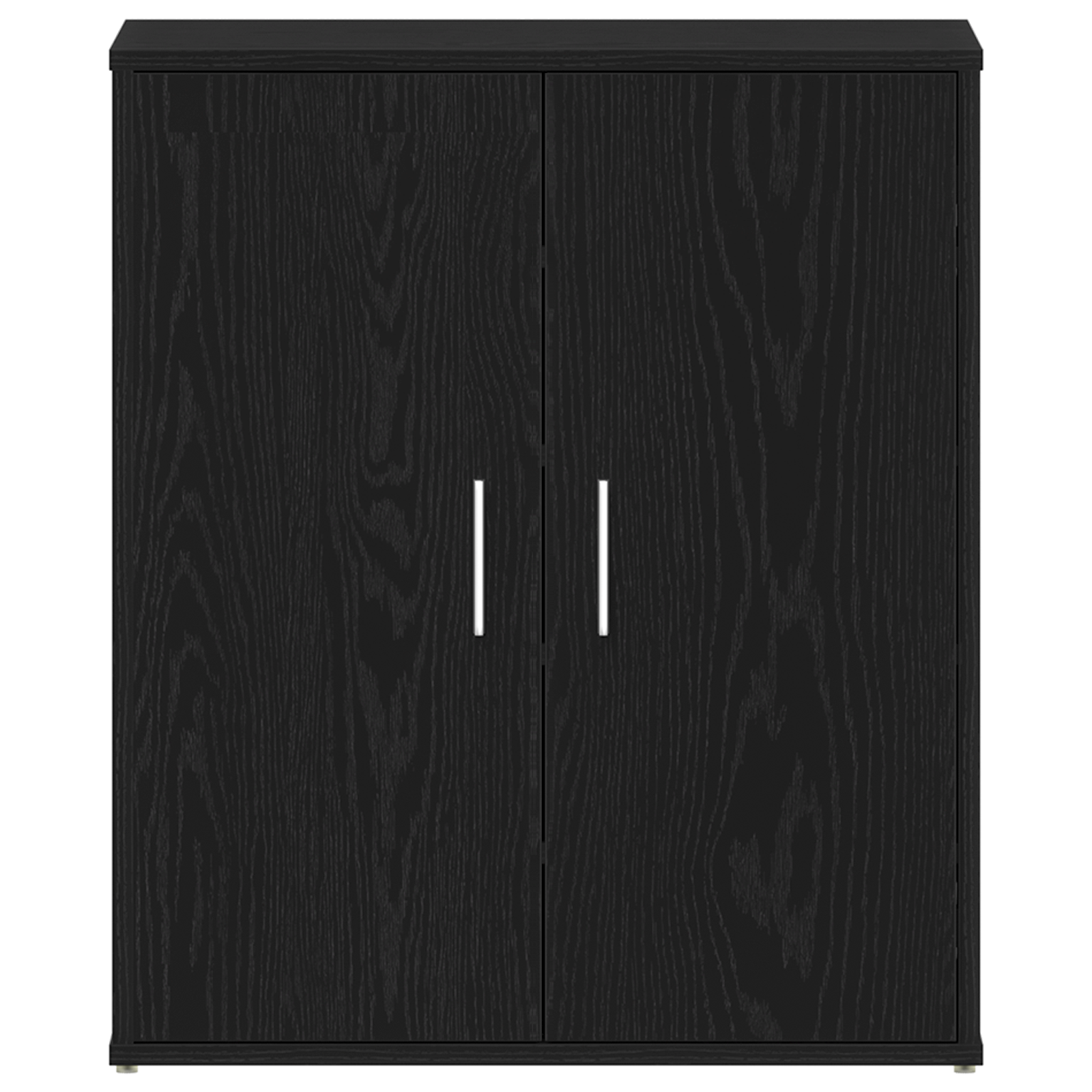 Armadio per scarpe  Nero Rovere 60x35x70 cm in legno ingegnerizzato