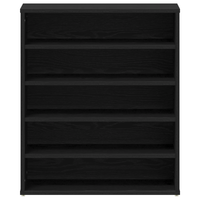 Mobiletto per scarpe  Nero Rovere 60x35x70 cm in legno ingegnerizzato