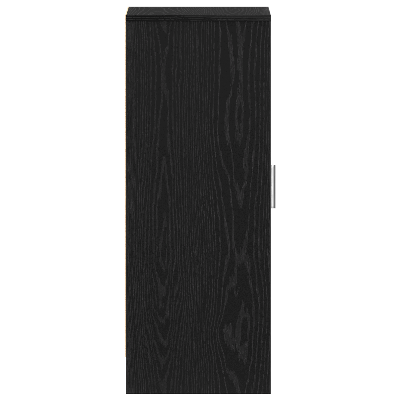 Armadio per scarpe  Nero Rovere 32x35x92 cm in legno ingegnerizzato