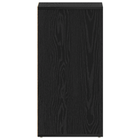 Armadio per scarpe  2 pz Nero Rovere 32x35x70 cm in legno ingegnerizzato