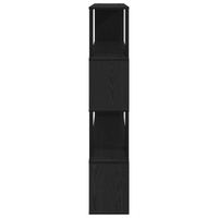 Scaffale  Nero Rovere 100x24x124 cm in legno ingegnerizzato