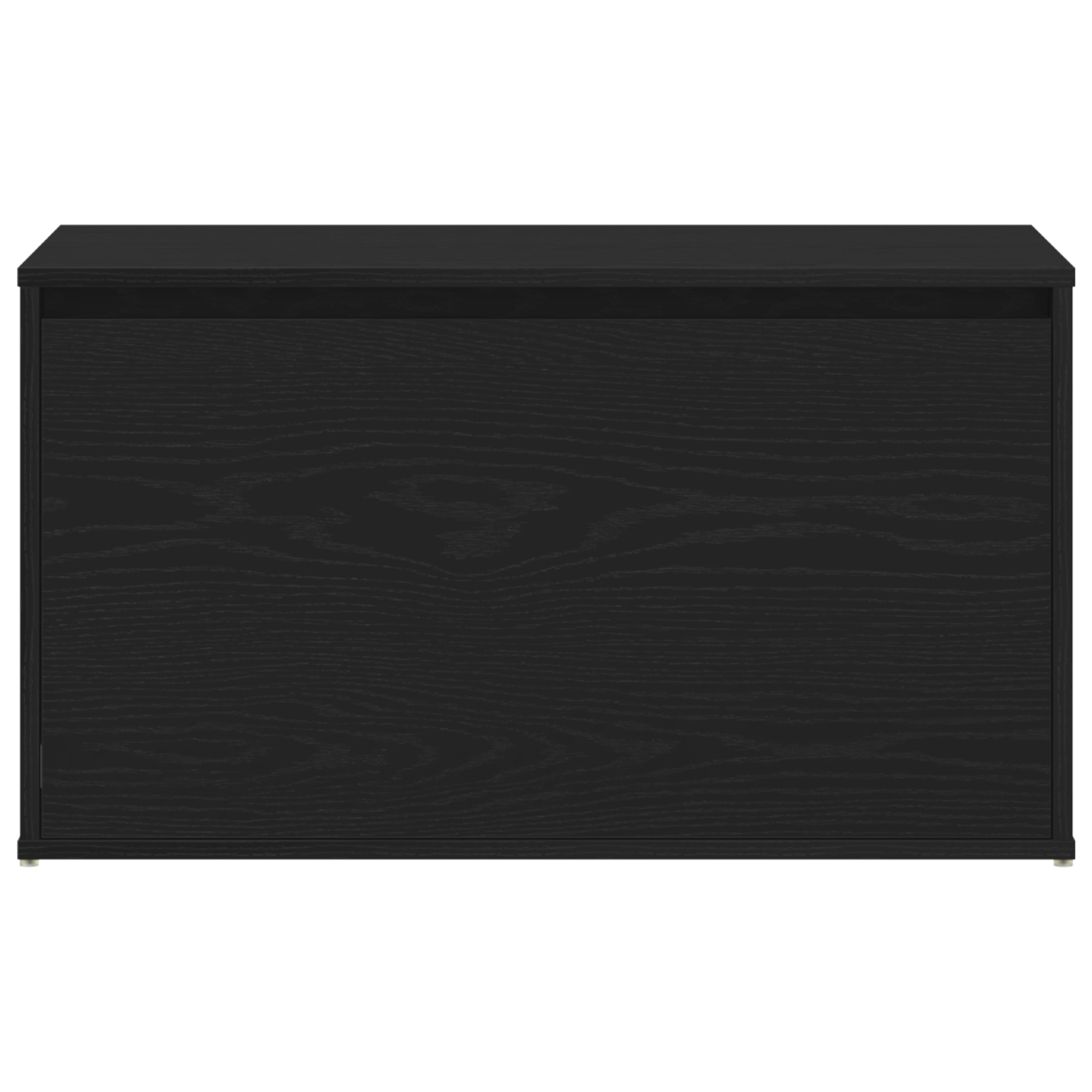 Panchina Hall  nera in rovere 80x40x45 cm in legno ingegnerizzato