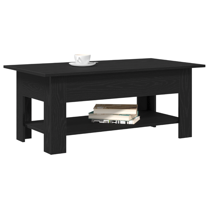 Tavolino da caffè vMix in Nero Rovere 102x55x42 cm in Legno Ingenerizzato