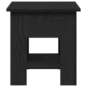 Tavolino da caffè Nero Rovere 40x40x42 cm Legno ingegnerizzato