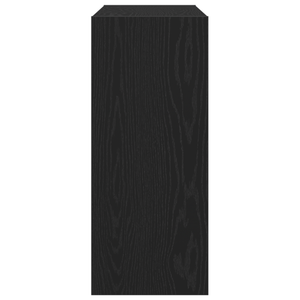 Libreria/Divisorio per Stanze  Nero Rovere 100x30x72 cm Legno ingegnerizzato