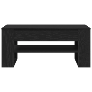 Tavolino da caffè in rovere nero 102x55x45 cm in legno ingegnerizzato