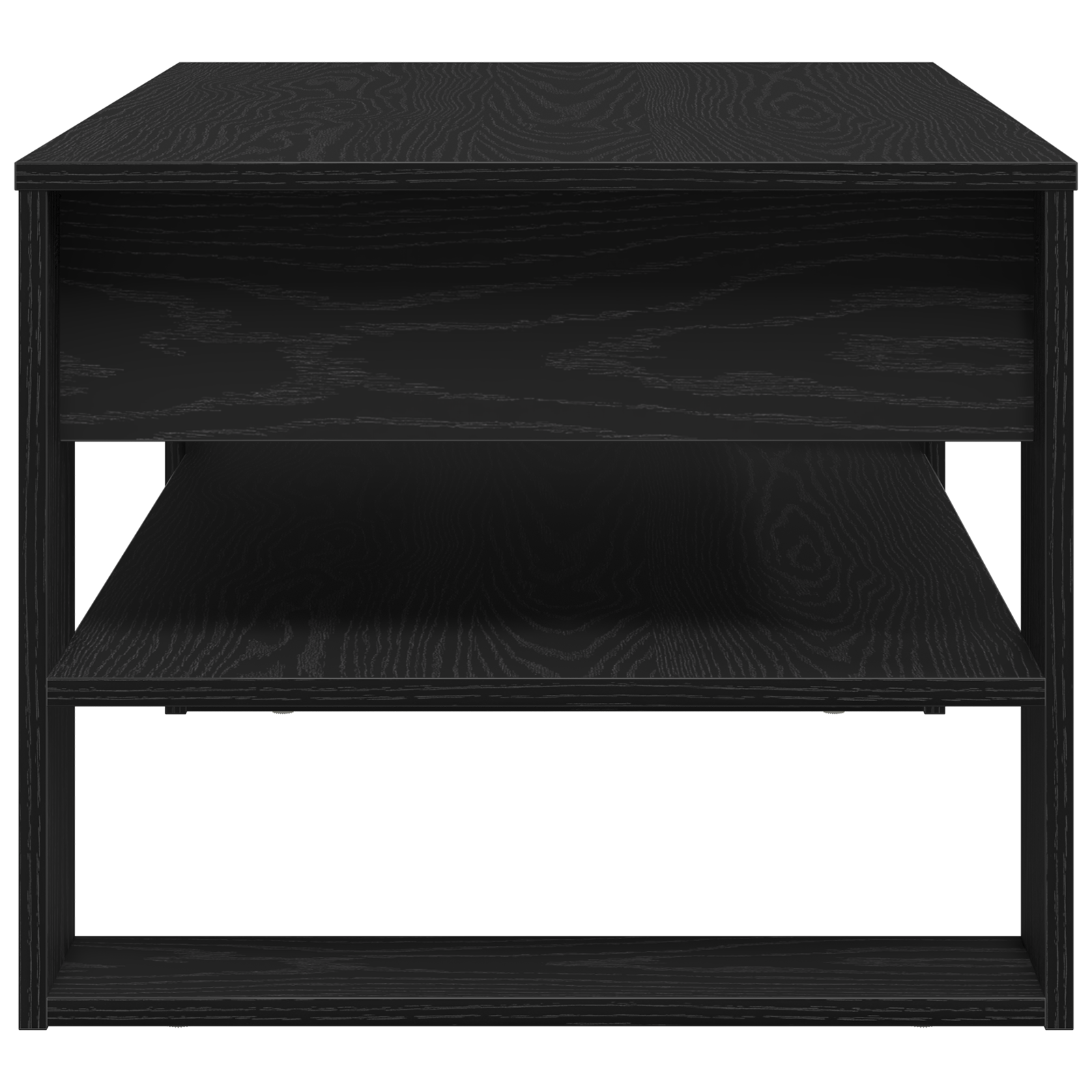 Tavolino da caffè in rovere nero 102x55x45 cm in legno ingegnerizzato