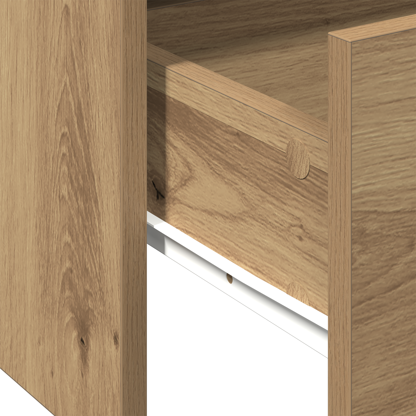 Tavolino da caffè  - Rovere artigianale - 102x55x43.5 cm - Realizzato in legno ingegnerizzato