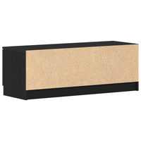Mobile TV  Nero Rovere 102x35x36,5 cm Legno ingegnerizzato