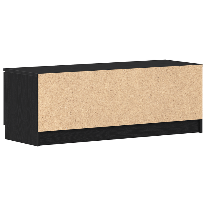 Mobile TV  Nero Rovere 102x35x36,5 cm Legno ingegnerizzato