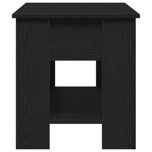 Tavolino da caffè in rovere nero - 101x49x52 cm fatto di legno ingegnerizzato