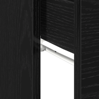 Tavolino Nero Rovere 90x36x75 cm Legno ingegnerizzato