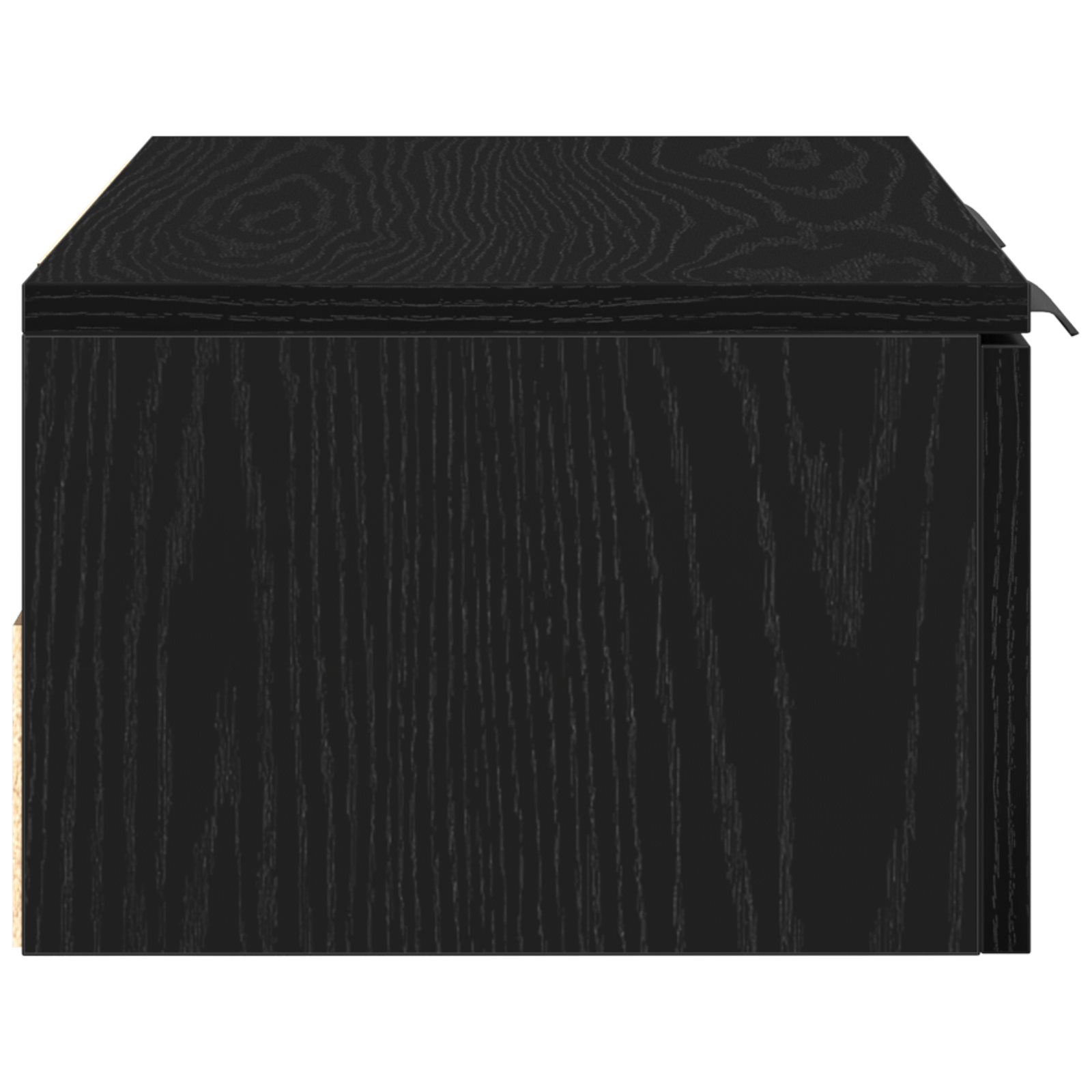 Armadio da muro in rovere nero 68x30x20 cm realizzato in legno ingegnerizzato