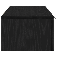 Armadio da parete in rovere nero 102x30x20 cm realizzato in legno ingegnerizzato