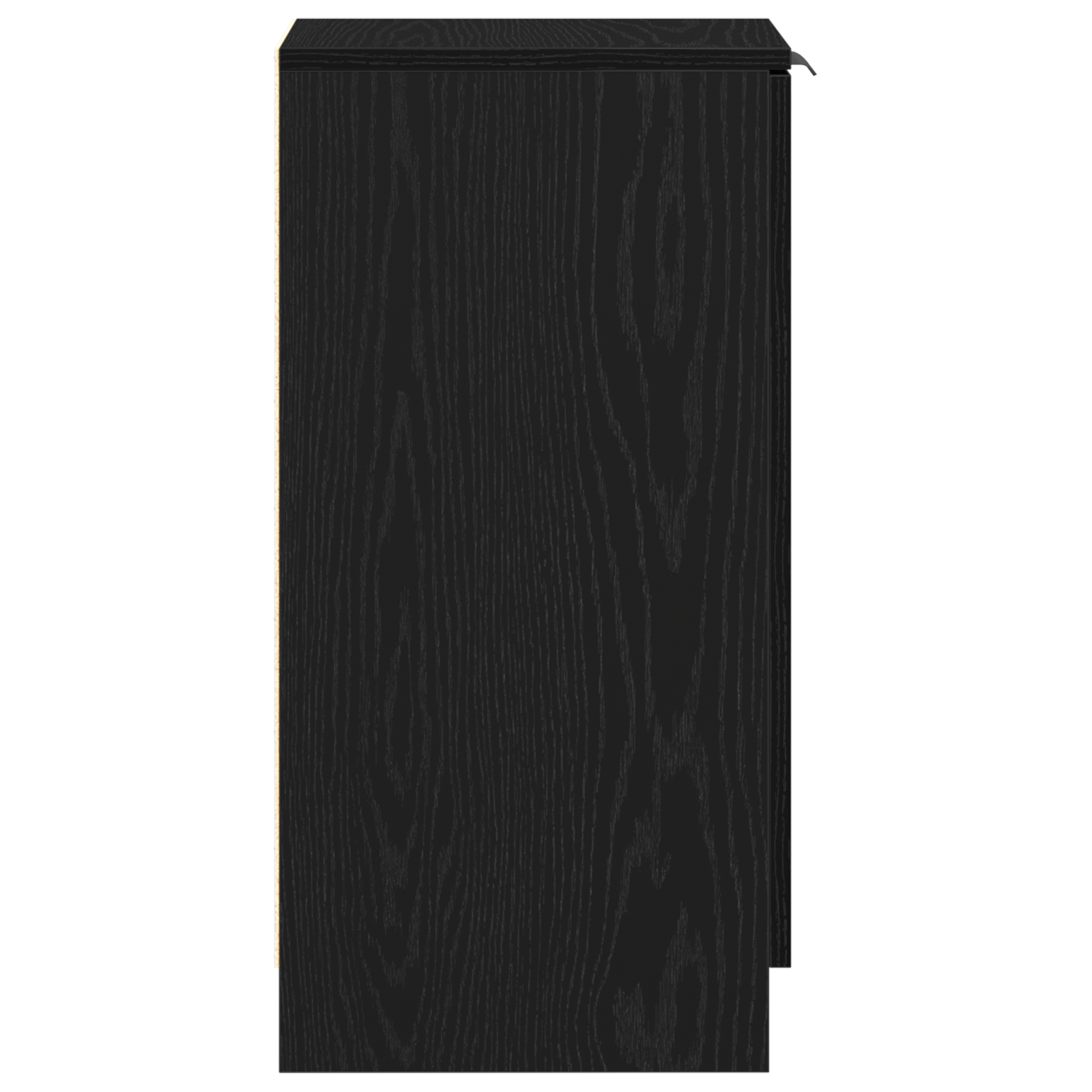 Armadio per scarpe  Nero Rovere 30x35x70 cm in legno ingegnerizzato